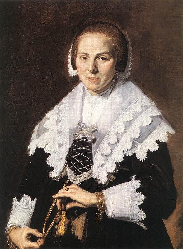 HALS, Frans Portrait of a Woman Holding a Fan oil painting picture